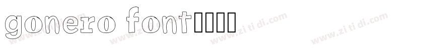 gonero font字体转换